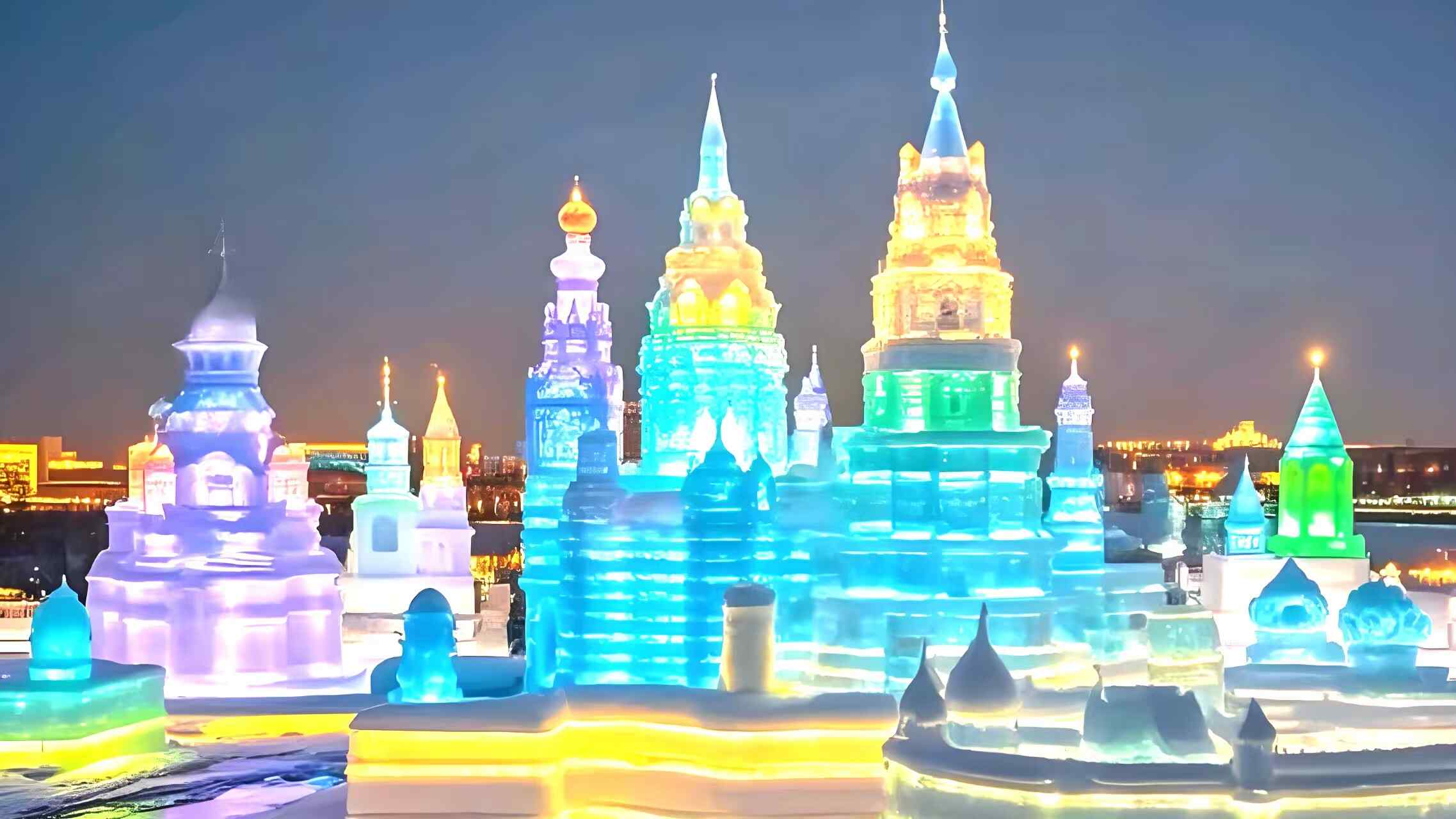 “冬藏冰”破眠启建 哈尔滨冰雪大世界用技术“抢”出冰雪季