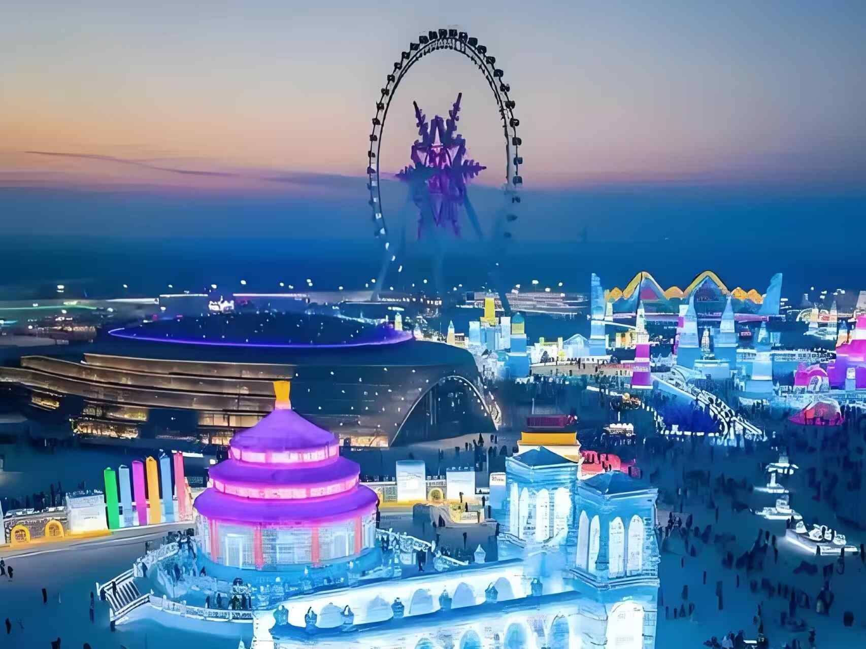 “冬藏冰”破眠启建 哈尔滨冰雪大世界用技术“抢”出冰雪季