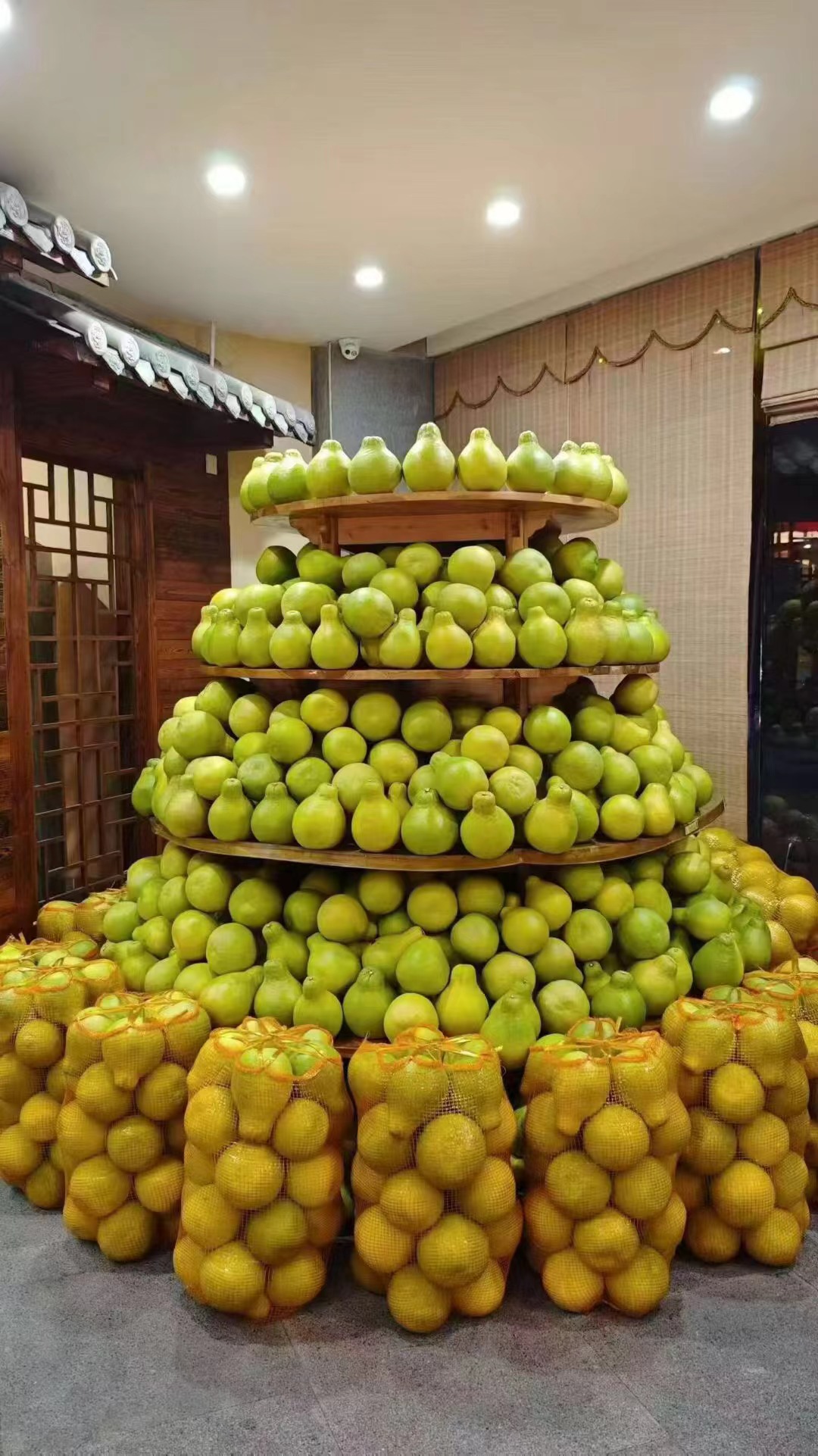 糖化好 纯甜不酸 梅州桃尧沙田柚 肉质脆嫩 清甜爽口 30斤/袋（网袋）