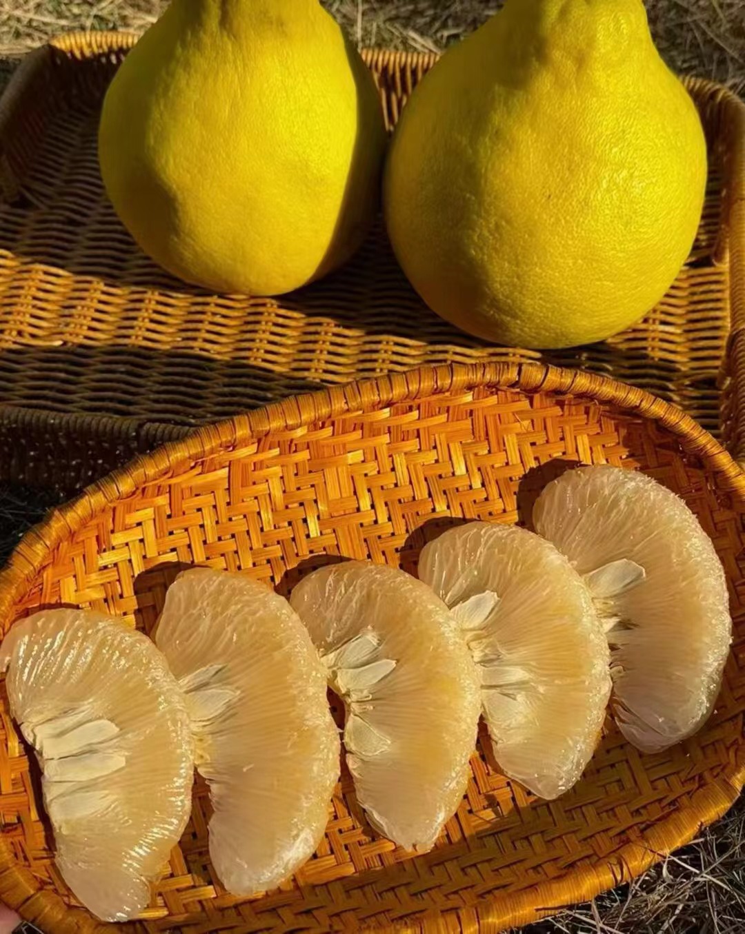 糖化好 纯甜不酸 梅州桃尧沙田柚 肉质脆嫩 清甜爽口 30斤/袋（网袋）