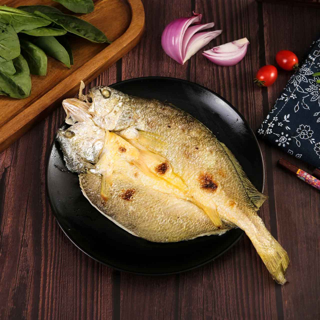 盐烤黄鱼