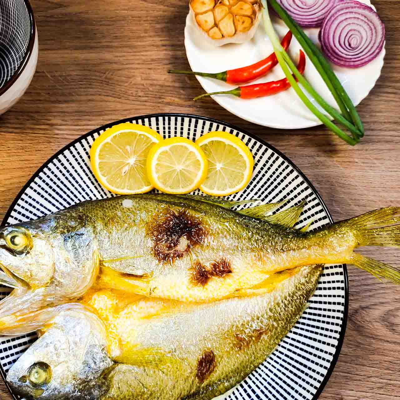 盐烤黄鱼