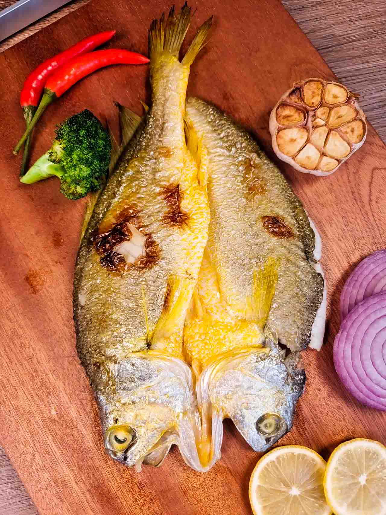盐烤黄鱼