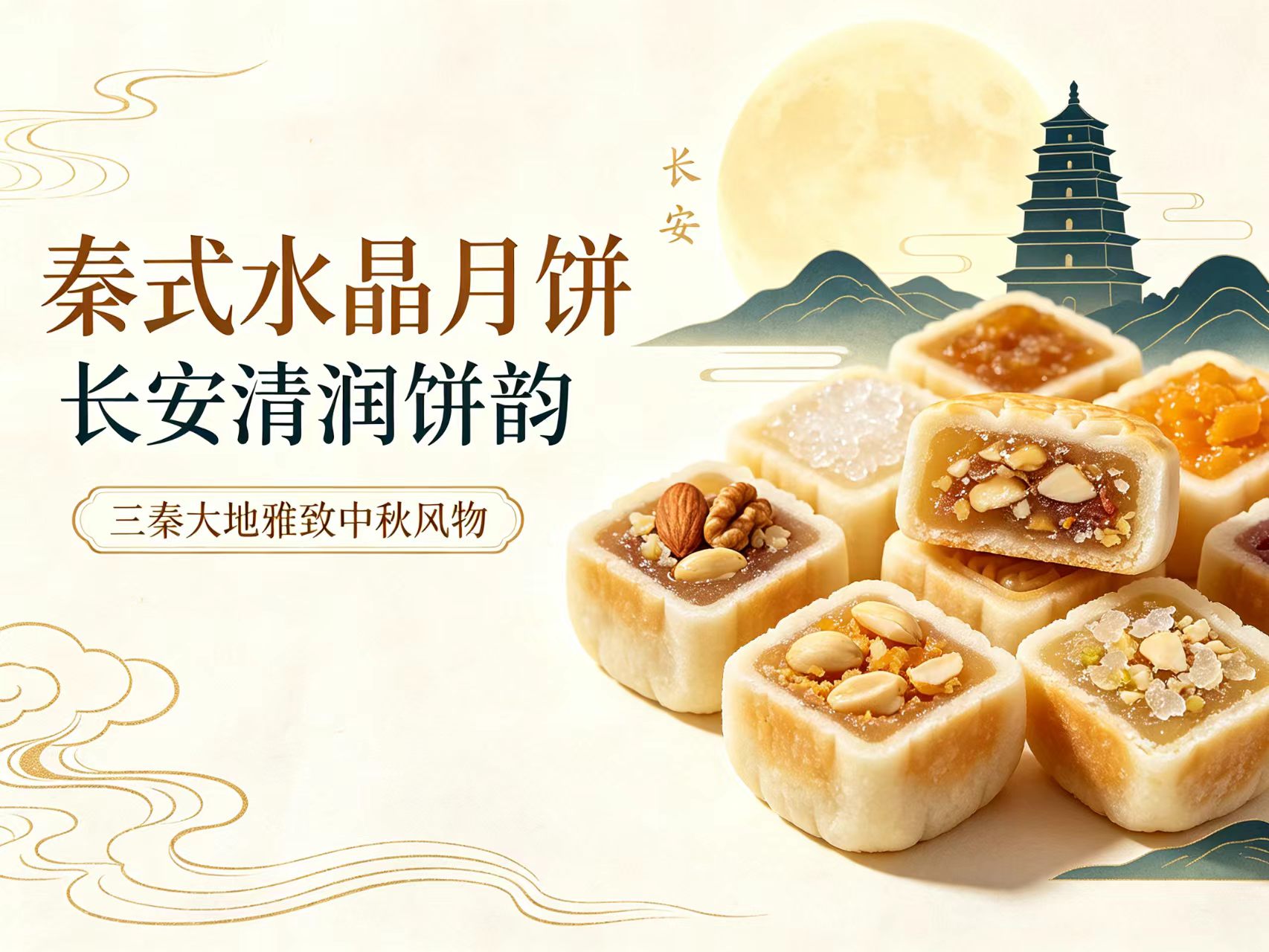 文旅发现｜秦式水晶月饼：长安清润饼韵，三秦大地雅致中秋风物