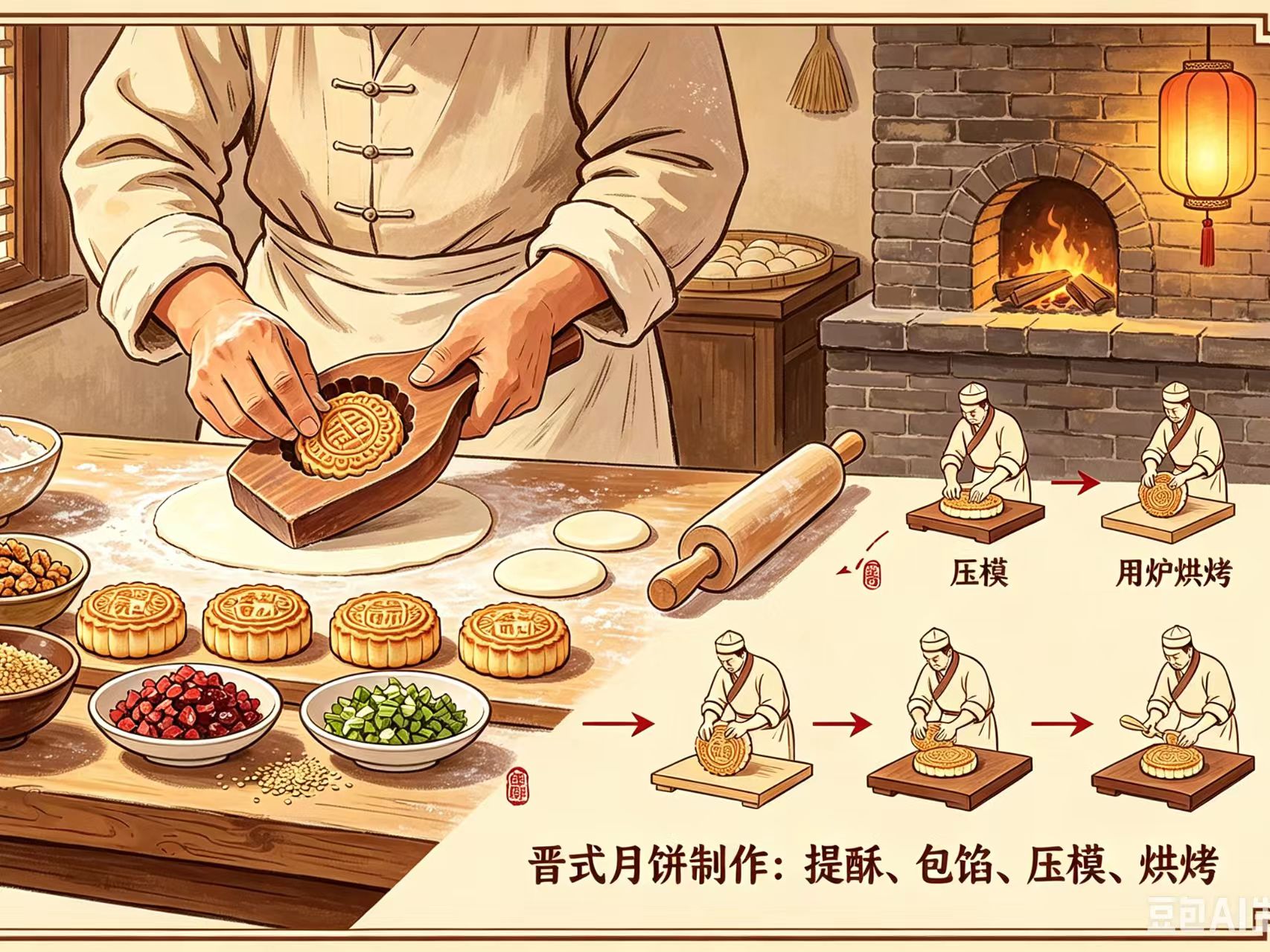 文旅发现|晋式大月饼:黄土高原柴火饼香,西北最厚重的农耕中秋